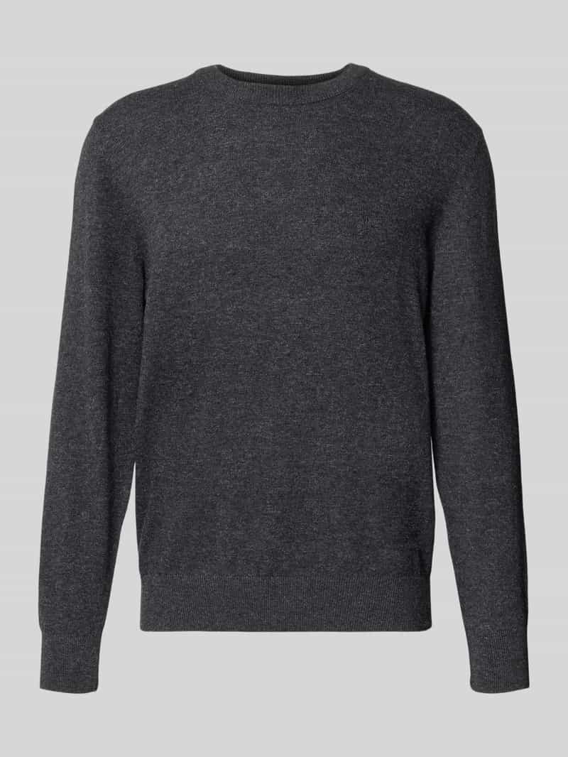 Marc O'Polo Regular fit pullover van katoenmix met scheerwol