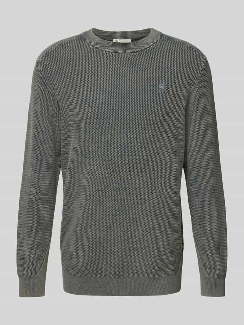 G-Star Raw Gebreide pullover met labelstitching