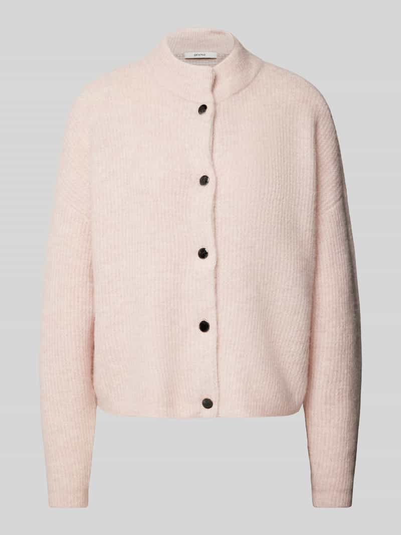 Gestuz Cardigan van wolmix met opstaande kraag model 'Alpha'