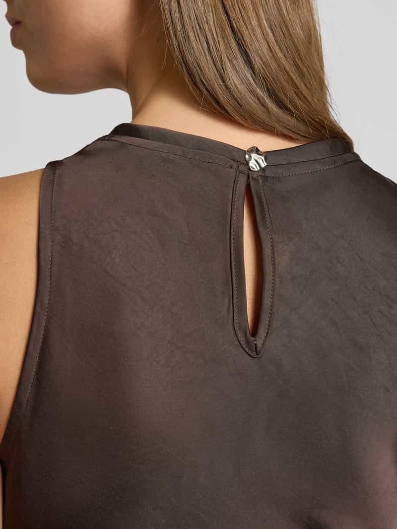 NEO NOIR Top van satijn met ronde hals model 'Celina'