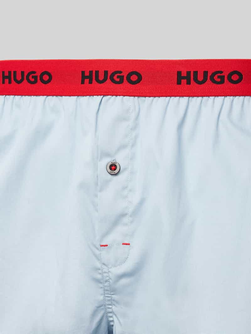 HUGO Boxershort met elastische band met label in een set van 3 stuks