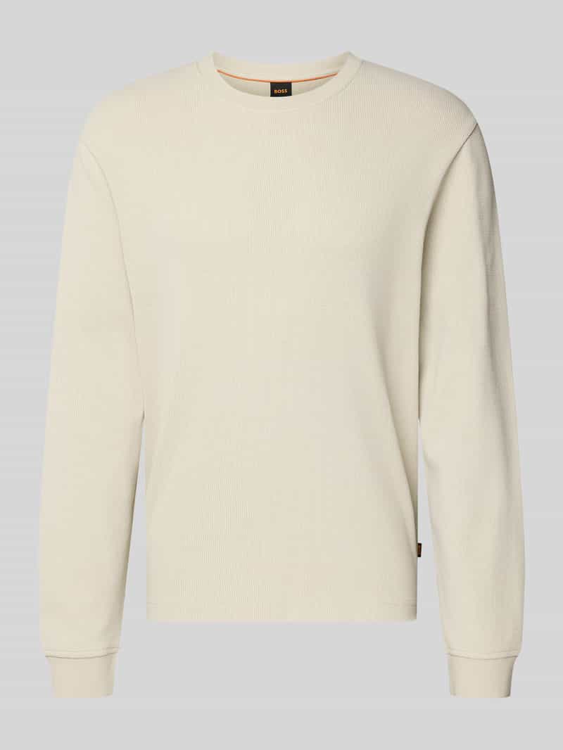 Boss regular fit shirt met lange mouwen van katoenmix model 'WE-TEMPEST' creme, foto 8