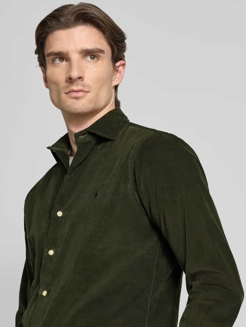 Polo Ralph Lauren Regular fit vrijetijdsoverhemd met logostitching model 'CORDUROY'