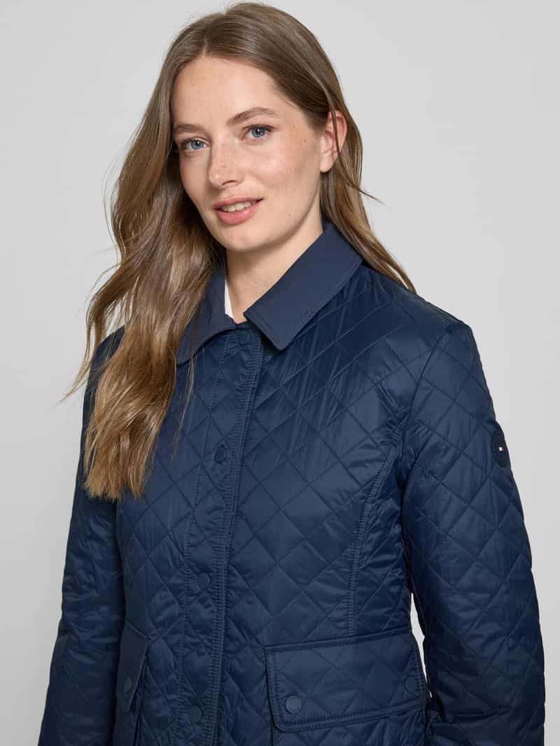 Tommy Hilfiger Shaped fit gewatteerd jack met klepzakken