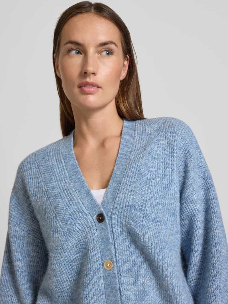 Scotch & Soda Oversized gebreid jack met knoopsluiting