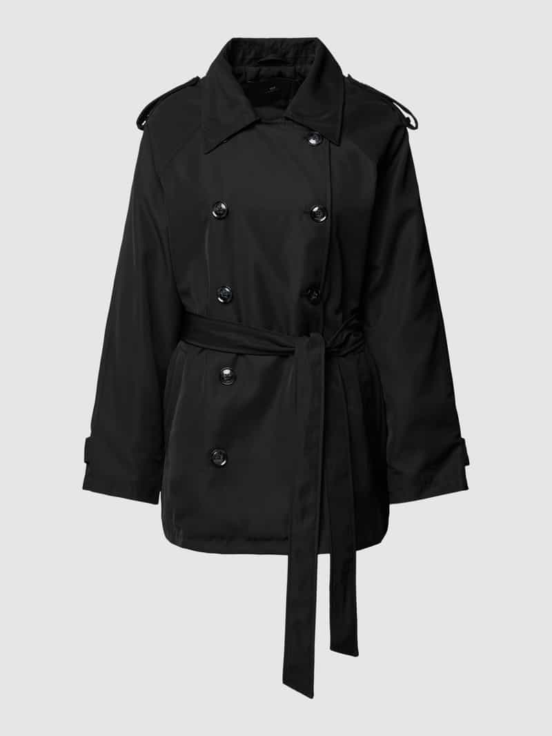 WITHBLACK Trenchcoat met platte kraag