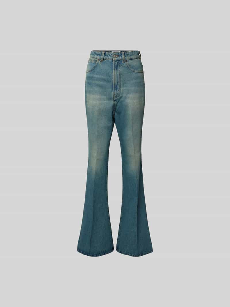 flared jeans met 5-pocketmodel