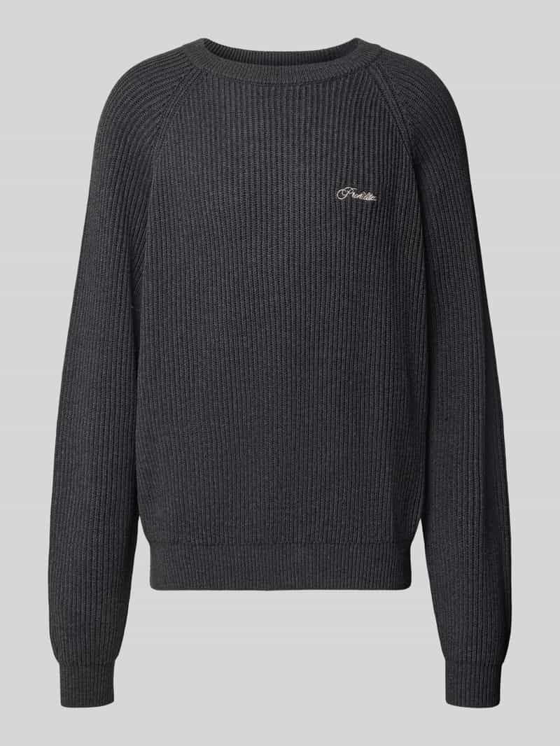 PROHIBITED relaxed fit gebreide pullover van pure katoen model 'Campus'