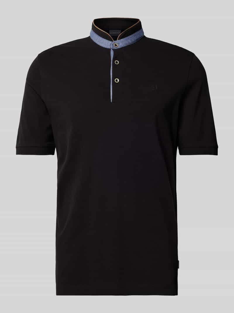Bugatti Regular fit poloshirt met opstaande kraag