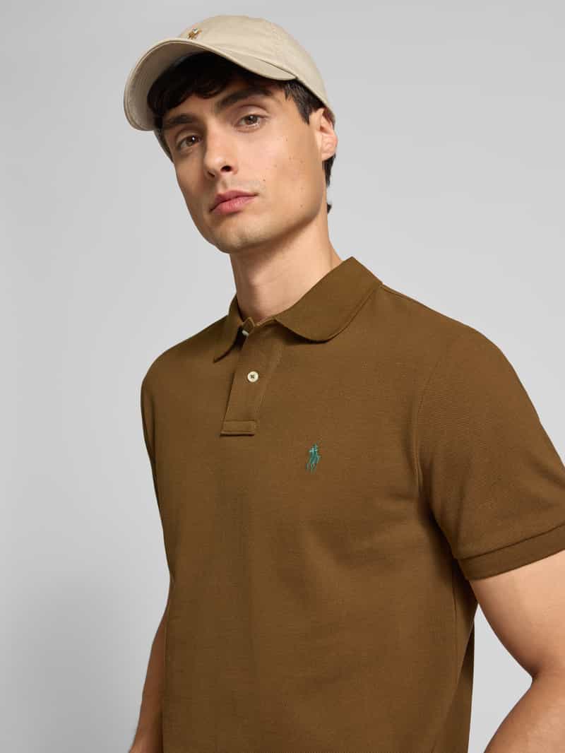 Polo Ralph Lauren Custom slim fit poloshirt met labelstitching