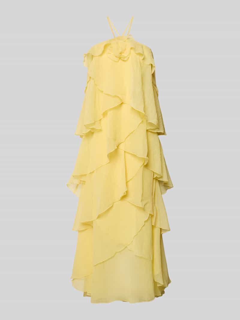 Maxi-jurk met 3d-ruchedetails model 'DELILAH'