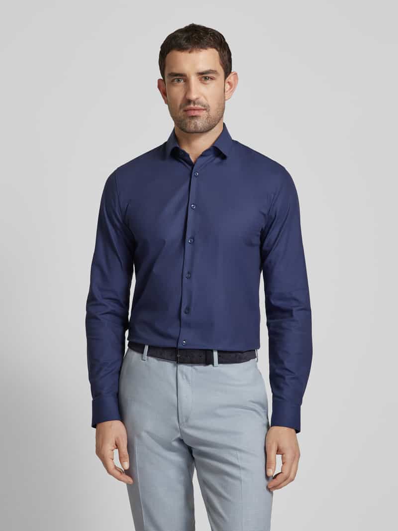 Slim fit zakelijk overhemd van twill met stretch OLYMP No. Six