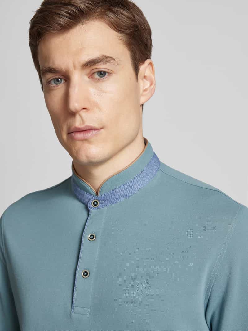 Bugatti Regular fit poloshirt met opstaande kraag
