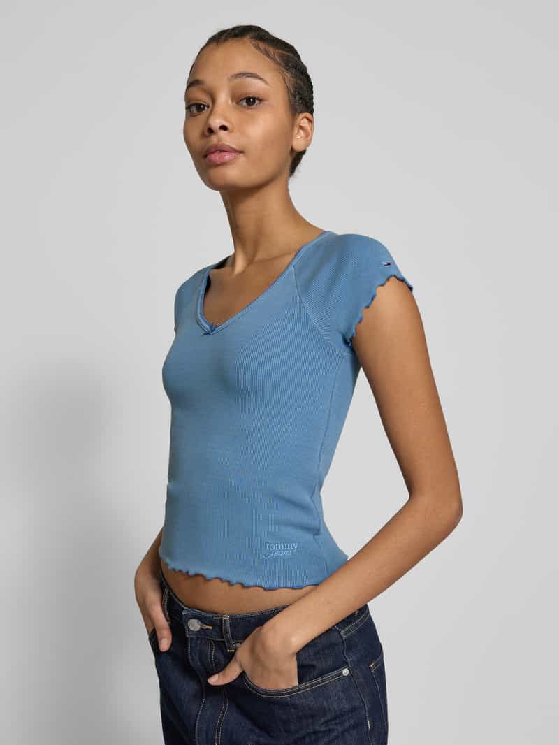 Tommy Jeans T-shirt met diepe boothals