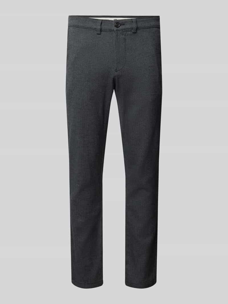 Selected Homme Slim fit stoffen broek met riemlussen model 'MILES'