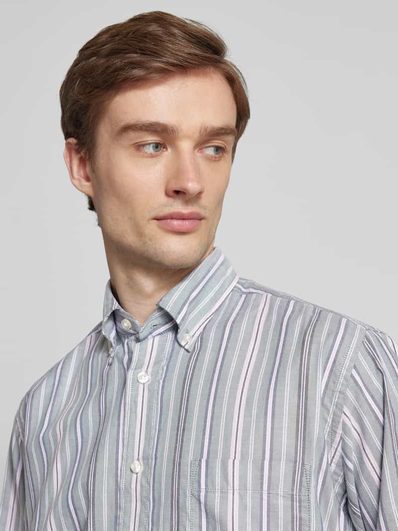Boss Orange Regular fit vrijetijdsoverhemd met button-downkraag model 'Lambey'