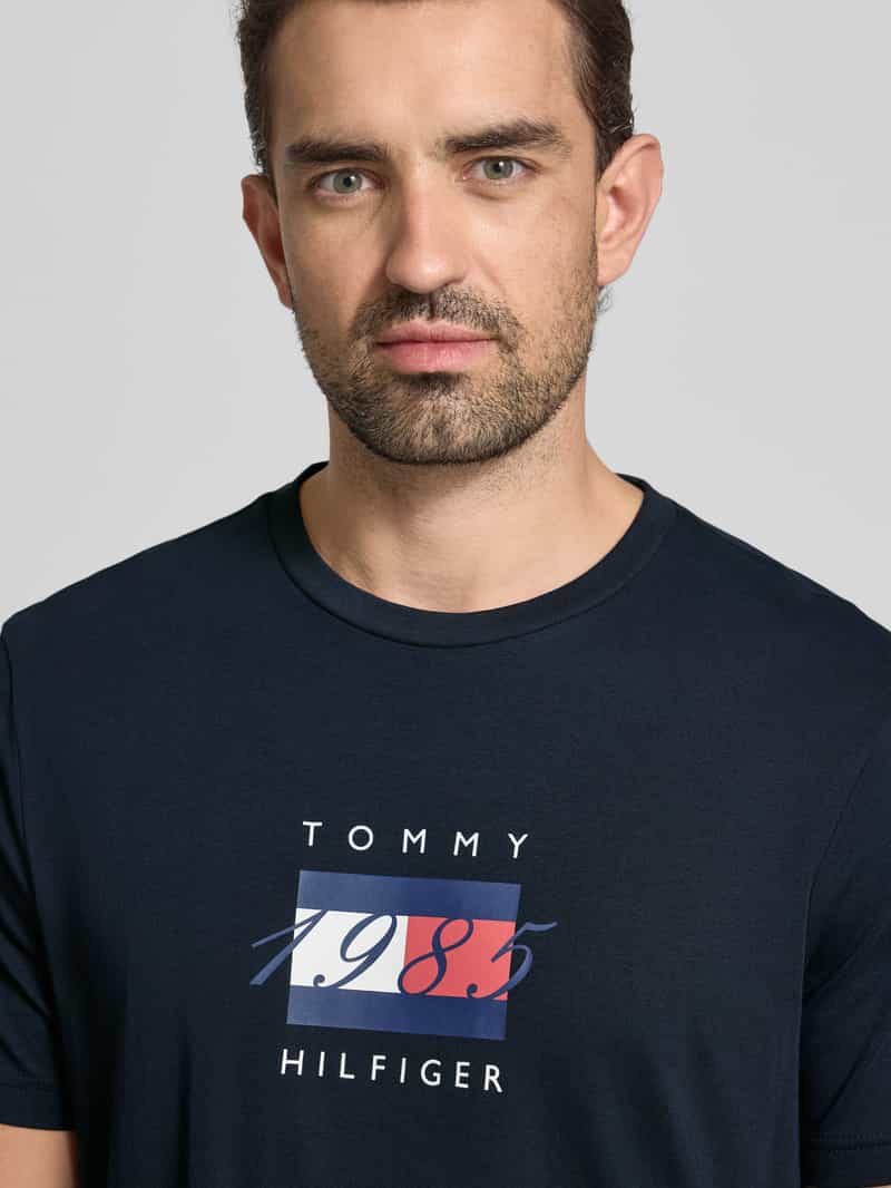 Tommy Hilfiger Regular fit T-shirt van puur katoen