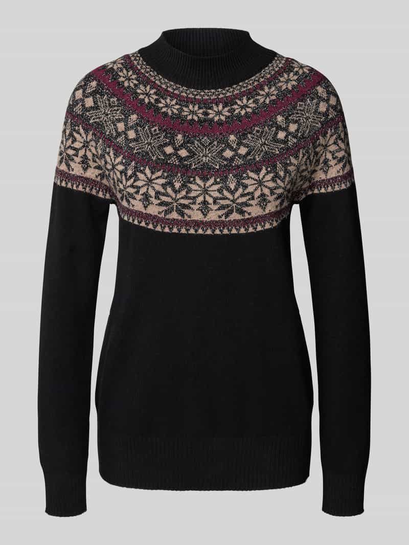 Christian Berg Woman Gebreide pullover met opstaande kraag