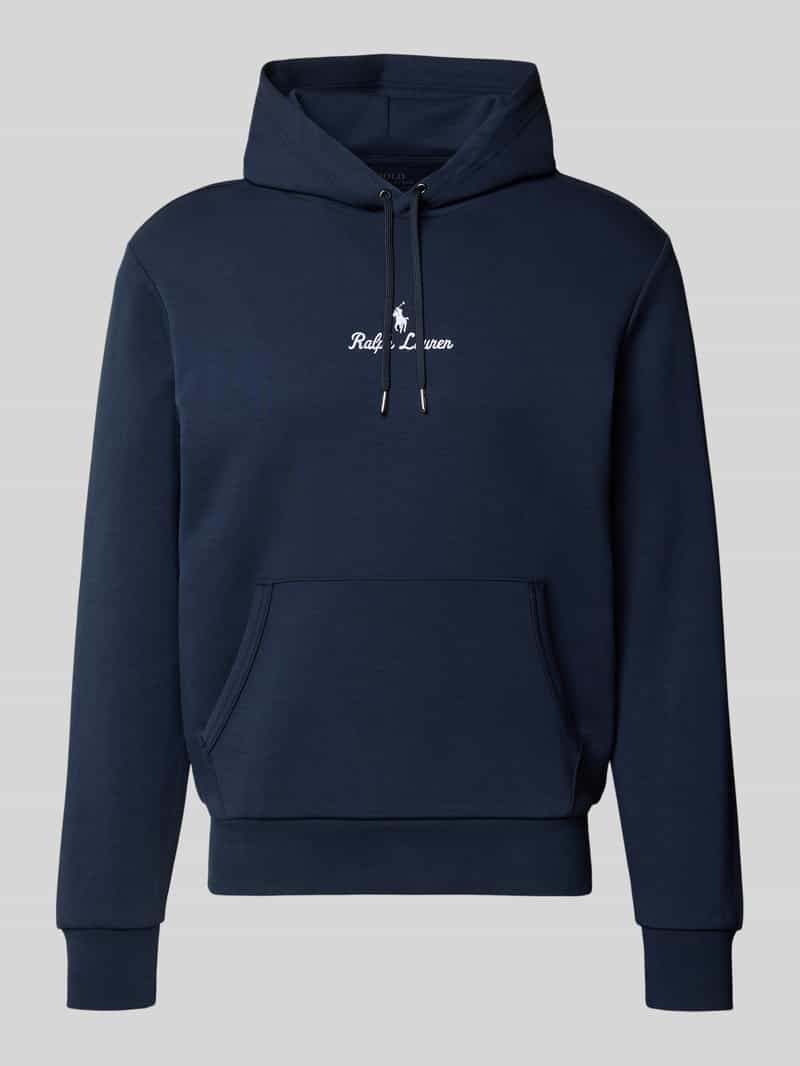 Polo Ralph Lauren Hoodie met labelstitching en kangoeroezak