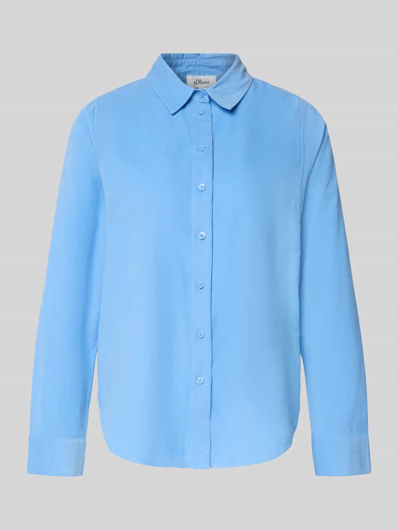 s.Oliver RED LABEL Regular fit overhemdblouse van puur katoen