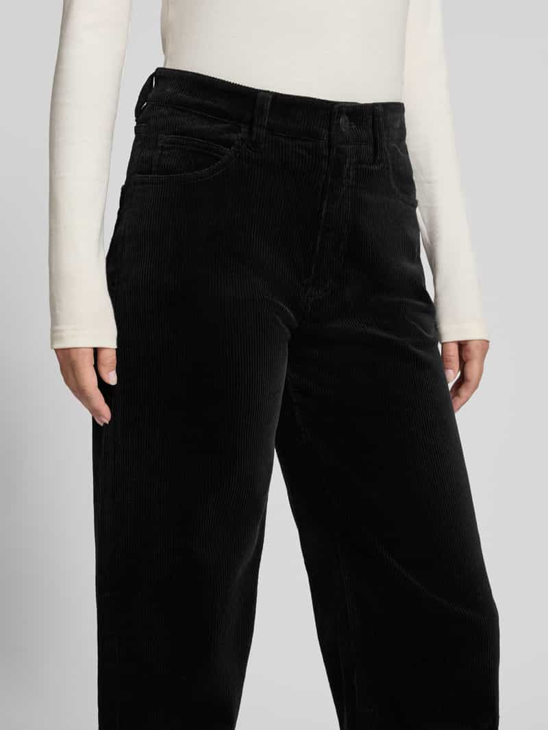 Marc O'Polo DENIM Wide leg corduroy broek van katoenmix