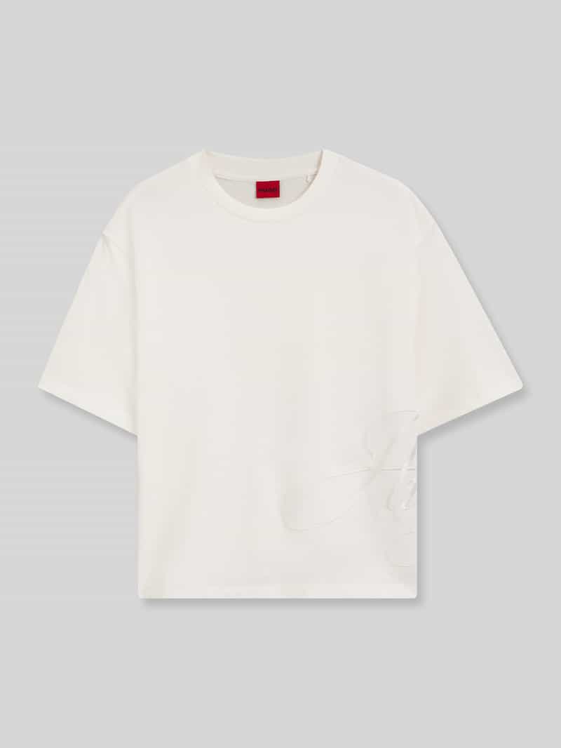 Loose fit t-shirt van puur katoen model 'Duslant'