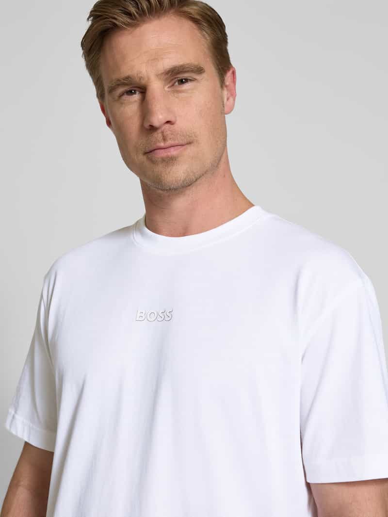 BOSS Green T-shirt met labelprint