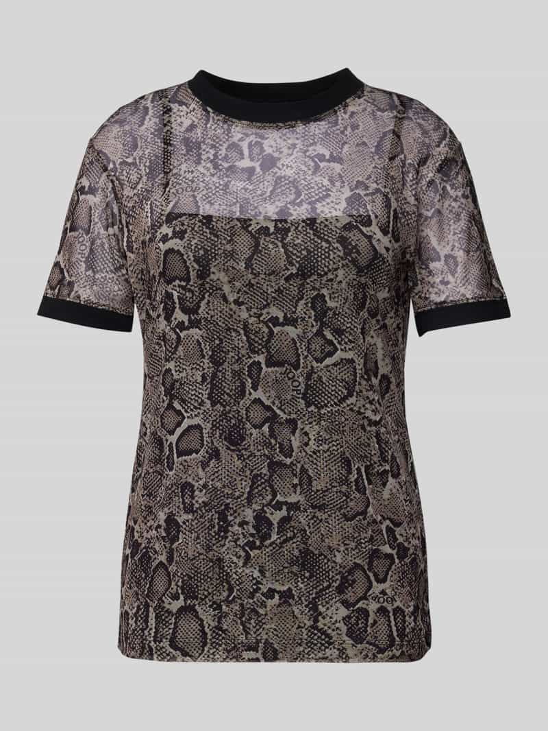 Joop! T-shirt met opstaande kraag