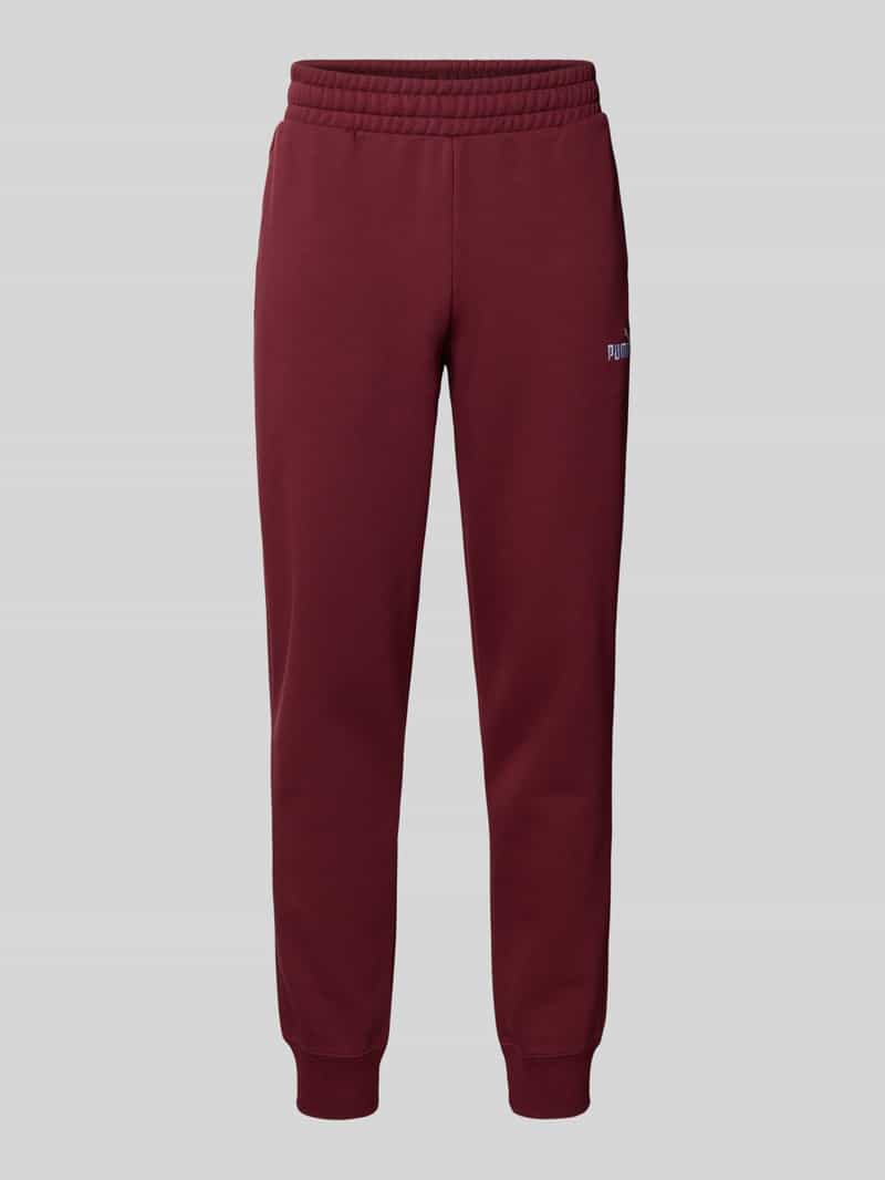 PUMA PERFORMANCE Sweatpants met labelstitching en elastische band