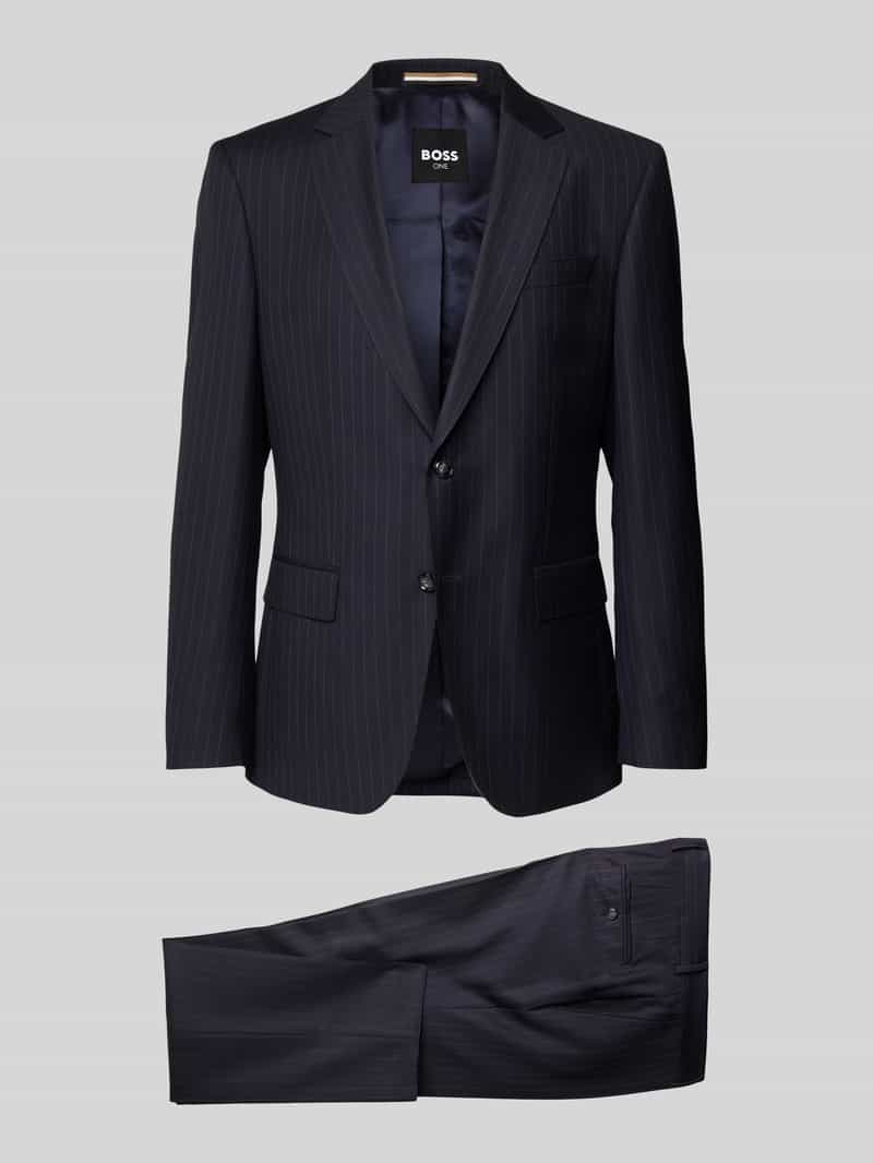 Boss Slim fit pak van gestreepte scheerwol
