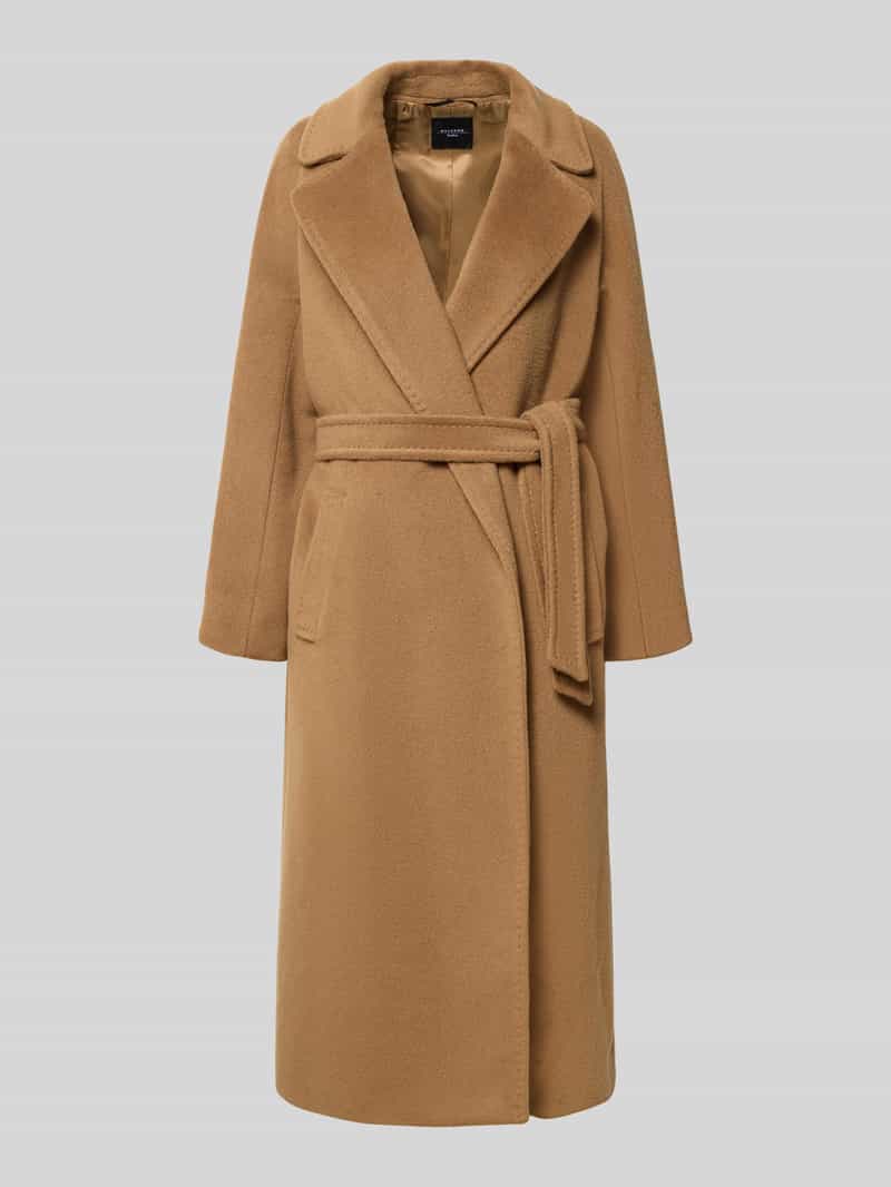 Weekend Max Mara Regular fit lange wollen jas met alpaca en mohair model 'TEMPERA'