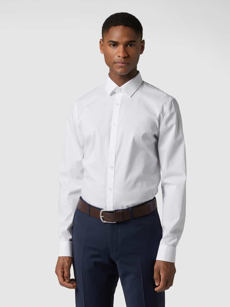 Super slim fit zakelijk overhemd van popeline OLYMP No. Six
