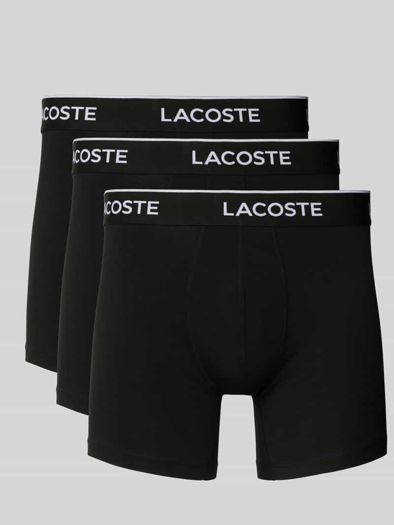 Boxershort met elastische band met label in een set van 3 stuks