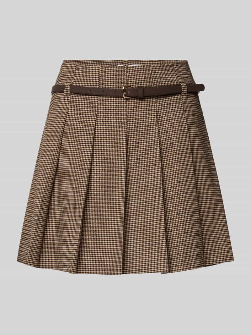 Minirok met viscose in geplooide look