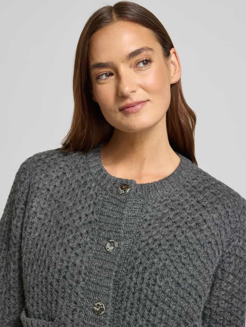 Cph Muse Gebreid jack met knoopsluiting model 'COLETTE'