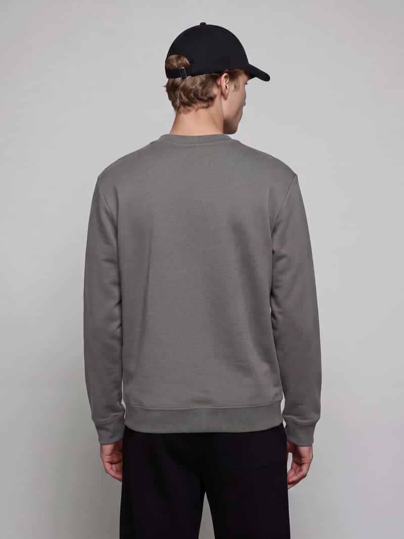 HUGO Blue Regular fit sweatshirt van zuivere katoen model 'Nodacrew'