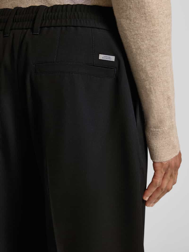 Armani Exchange Stoffen broek met elastische band model 'PANTALONI'