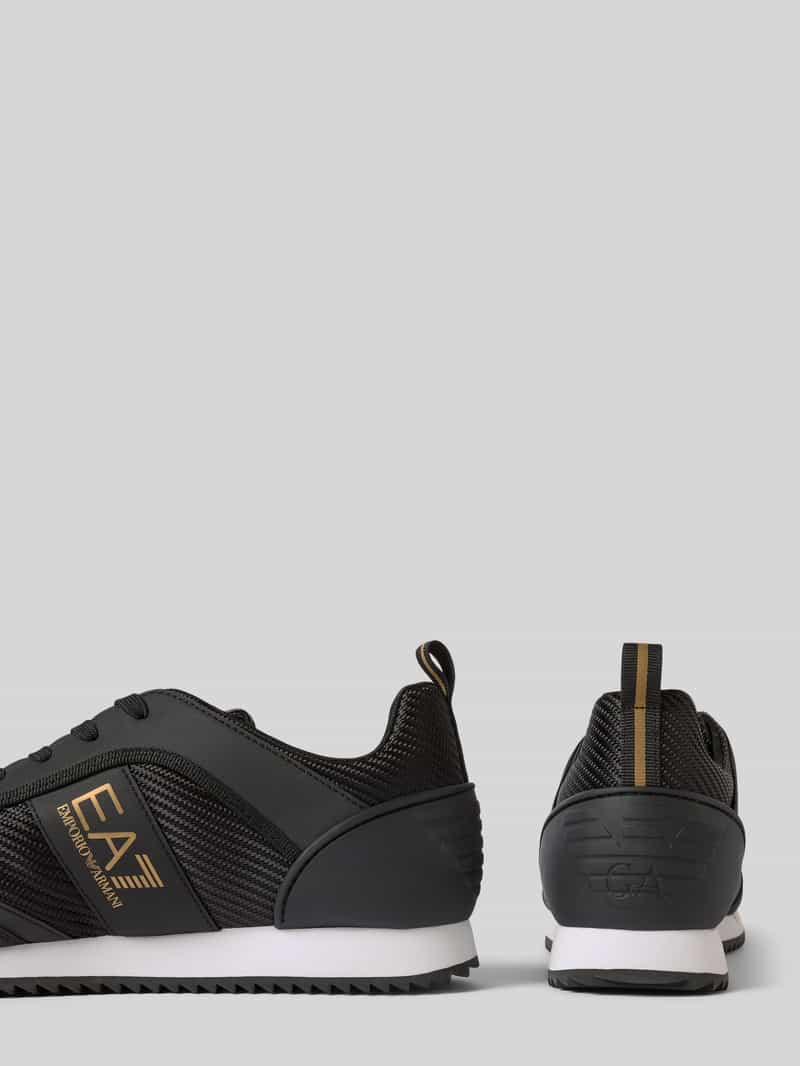 EA7 Emporio Armani Sneakers met labeldetails