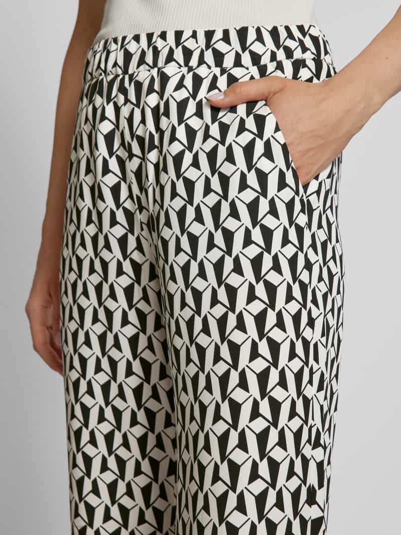 MAC Flared cut stoffen broek met elastische band model 'CHIARA'