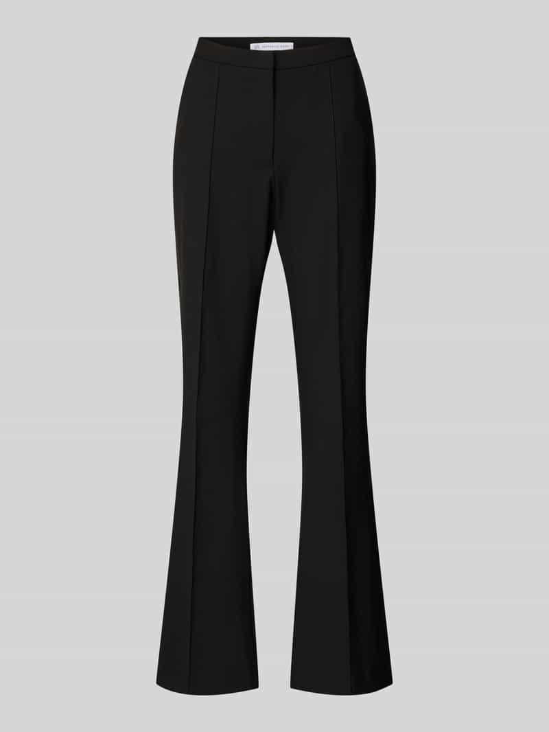 RAFFAELLO ROSSI Flared stoffen broek met siernaden en viscoe model 'DORO'