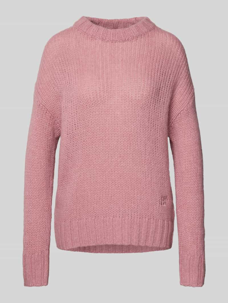 HUGO Oversized gebreide pullover van en mix van wol en alpaca model 'SLOOSSY'