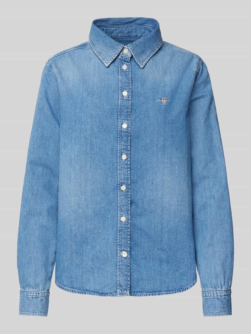 Gant Regular fit overhemdblouse met labelstitching