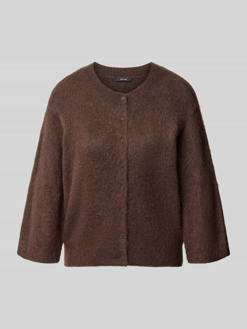 Opus Gebreid jack van mix van wol en mohair model 'Disille'