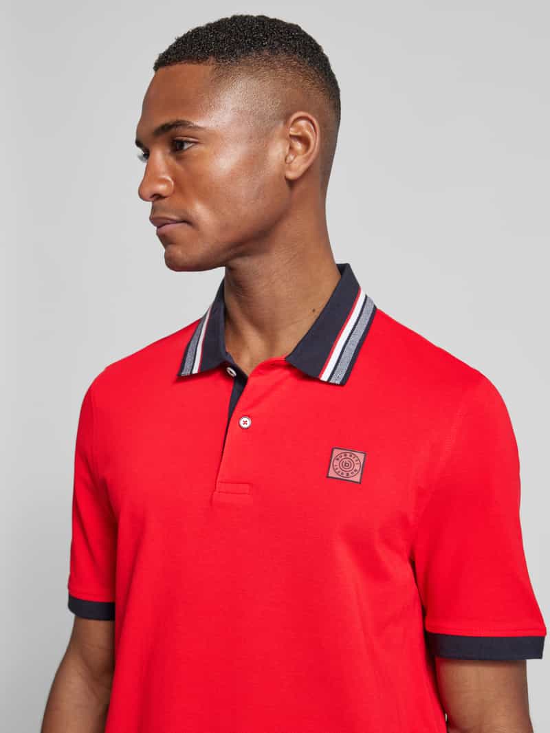 Bugatti Regular fit poloshirt met labelbadge