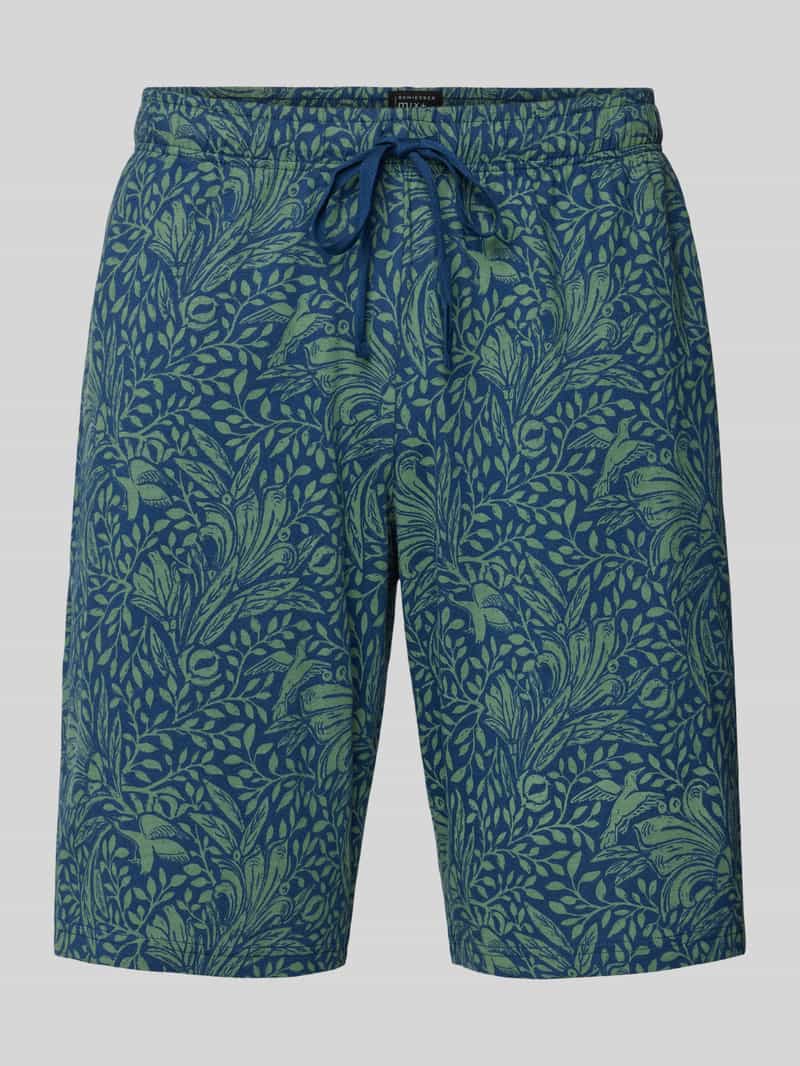 Schiesser Regular fit bermuda met elastische band