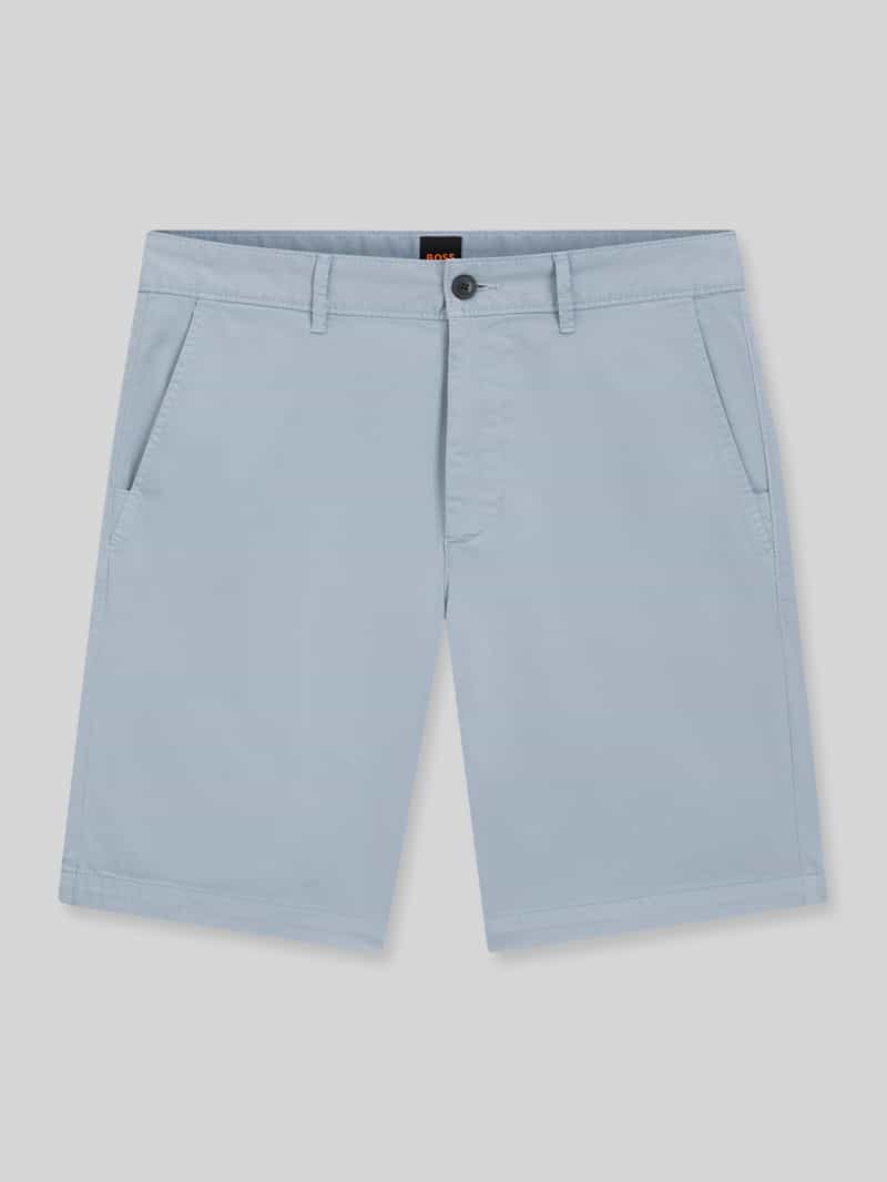 slim fit korte chino van katoenmix model 'CHINO-SLIM-SHORTS'