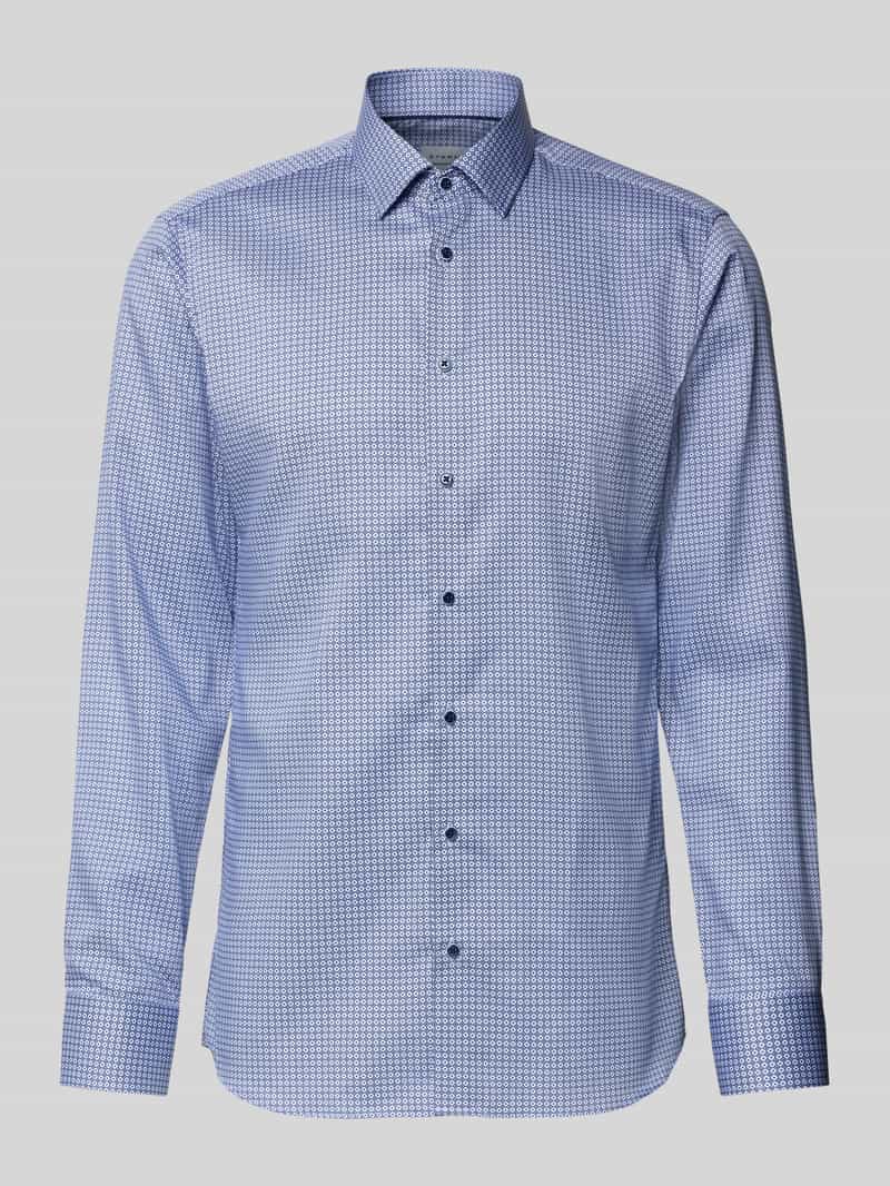 Eterna Slim fit zakelijk overhemd met kentkraag
