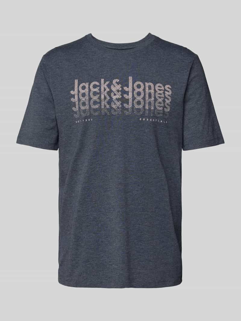 jack & jones T-shirt met labelprint model 'TEX'