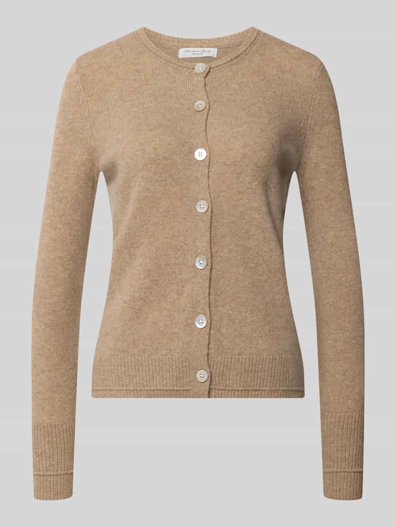 Christian Berg Woman Cardigan met ronde hals en knoopsluiting