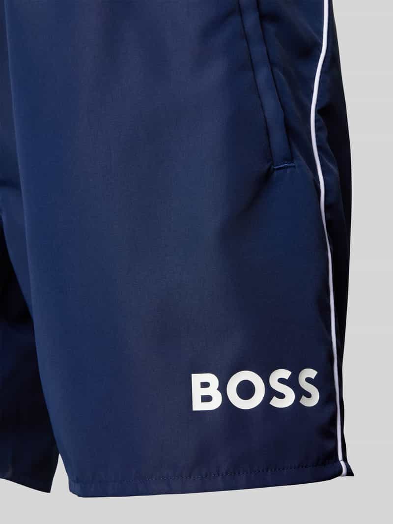 Boss Relaxed fit zwembroek met labelprint model 'STARFISH'